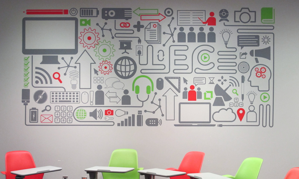 lec wall graphic paul tynes graphic design